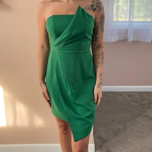 disney green dress Rhoda | Green Twist Halter-Neck Cape Maxi Dress main image 0